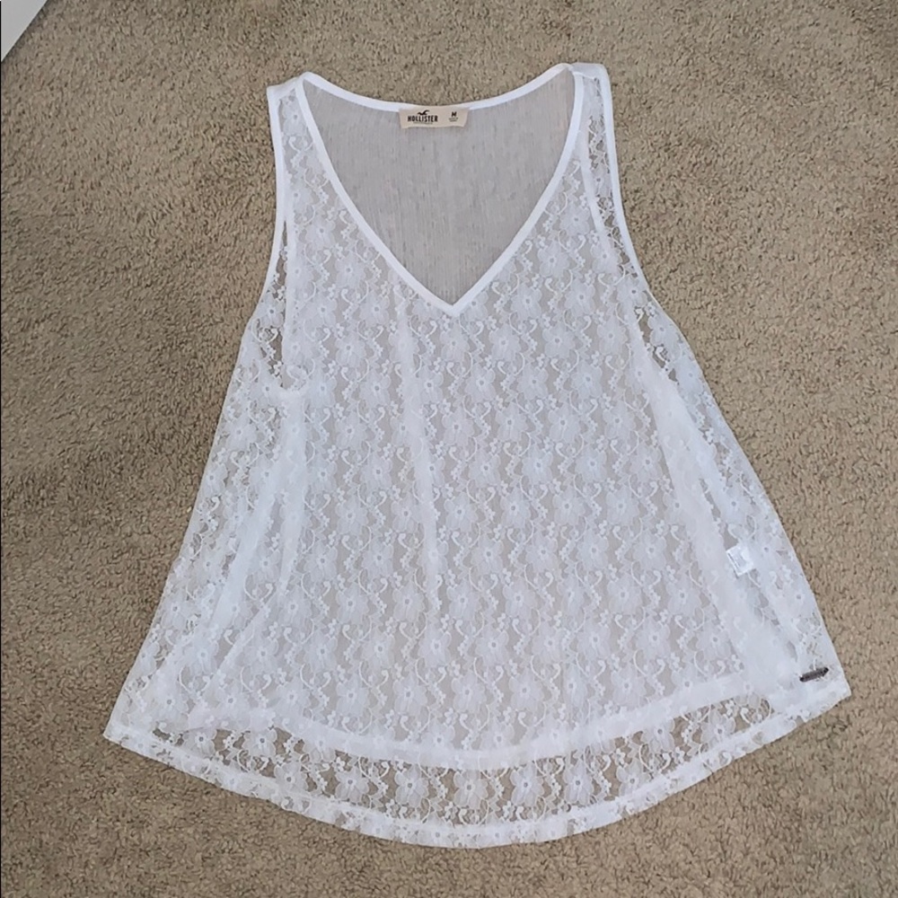 Sheer Lace Flowy Tank